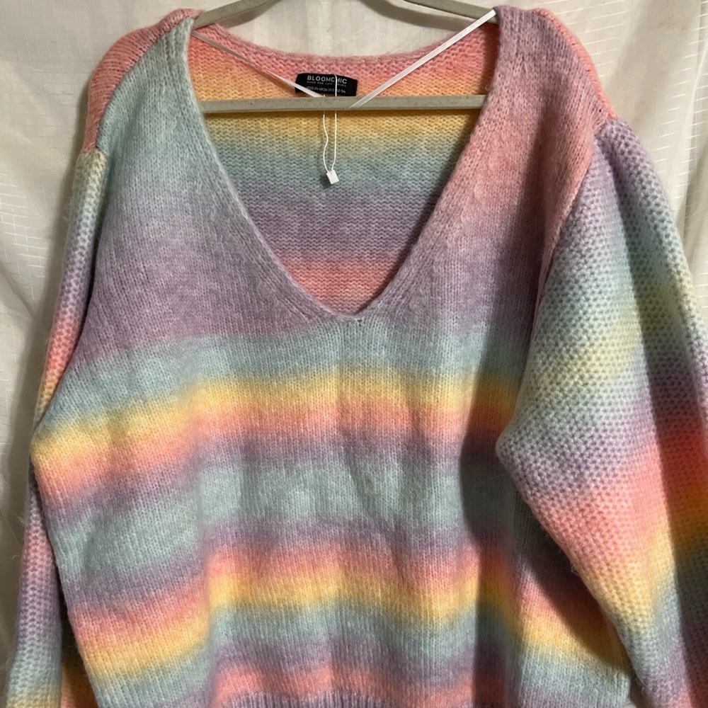 Bloom Chic Multi Colored Sweater Sz 22-24.   (BA 6)